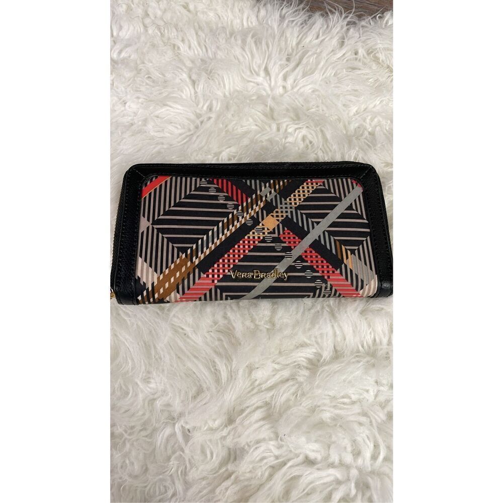 NWOT Vera Bradley Wallet Tan Red And Black